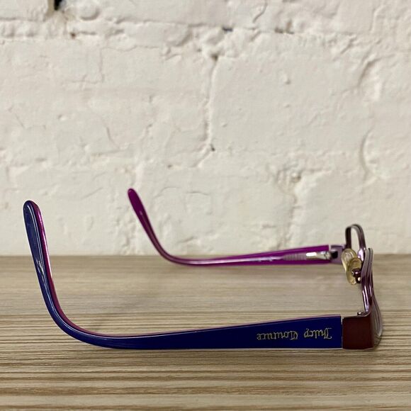 Juicy Couture Petite Metal Eyeglasses Frames Acetate Arms JU911 0FU5 130 Purple - Picture 10 of 14